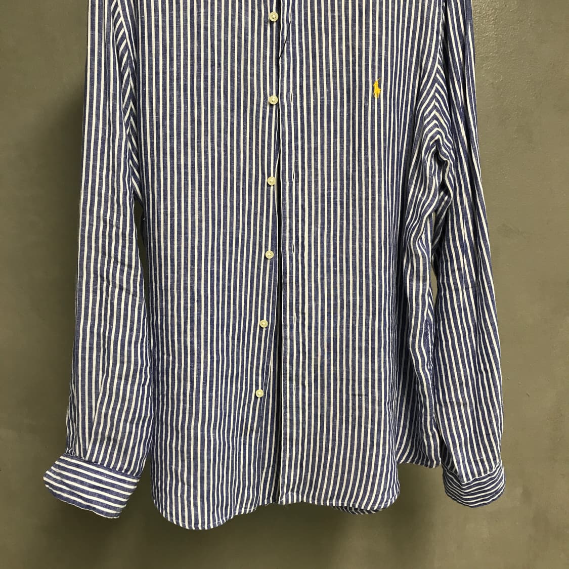 폴로 랄프로렌 린넨 스트라이프 셔츠 L 상품이미지3
