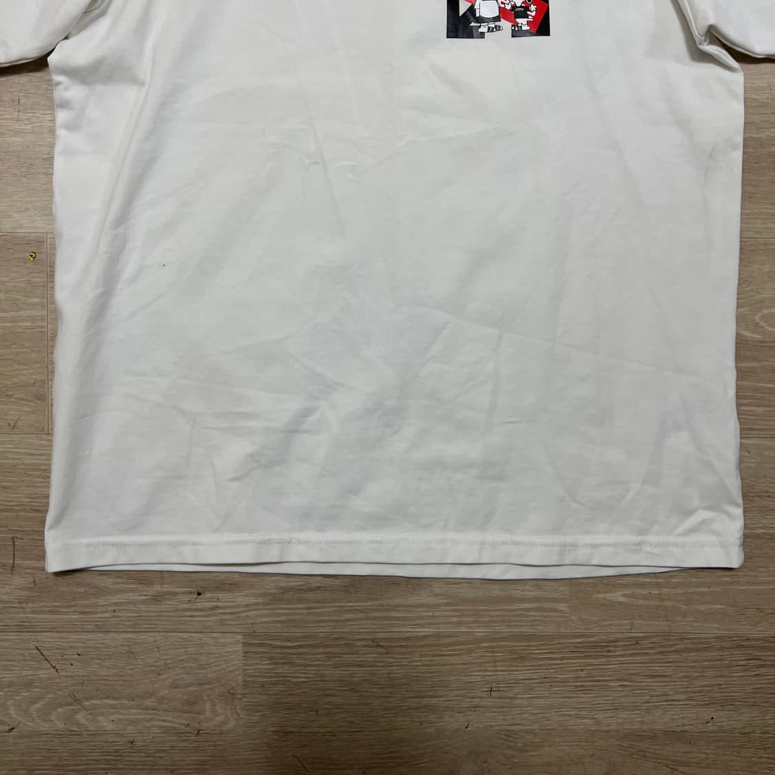 오프화이트 X 슈프림 피너츠 콜라보 반팔 티셔츠 [화이트] S/90 상품이미지3