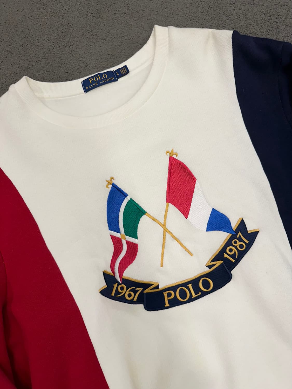 폴로 랄프로렌 플래그 트라이 컬러 스웻 처분  상품이미지2
