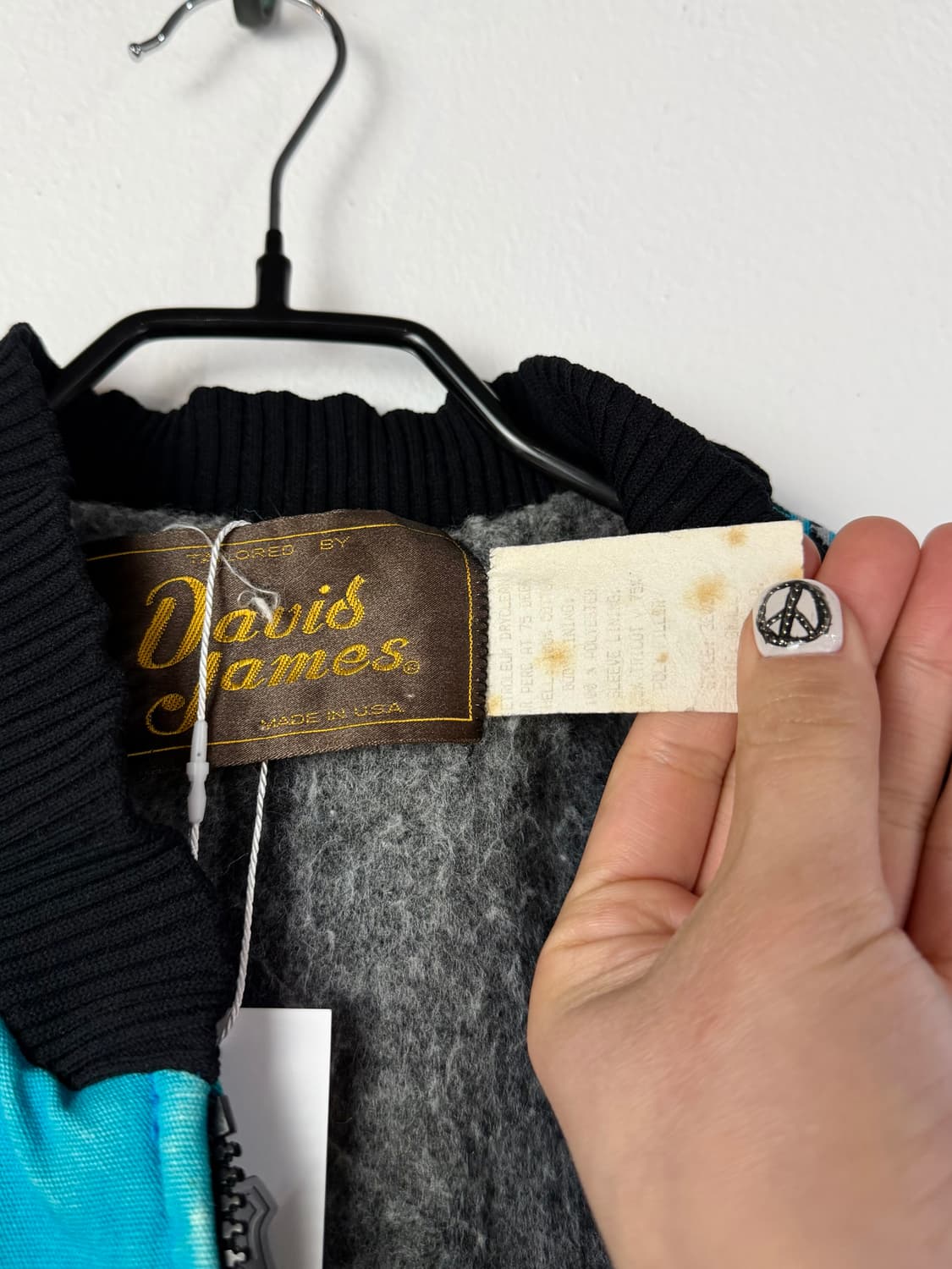 80s David James 터콰이즈 사우스웨스턴 블루종 상품이미지6