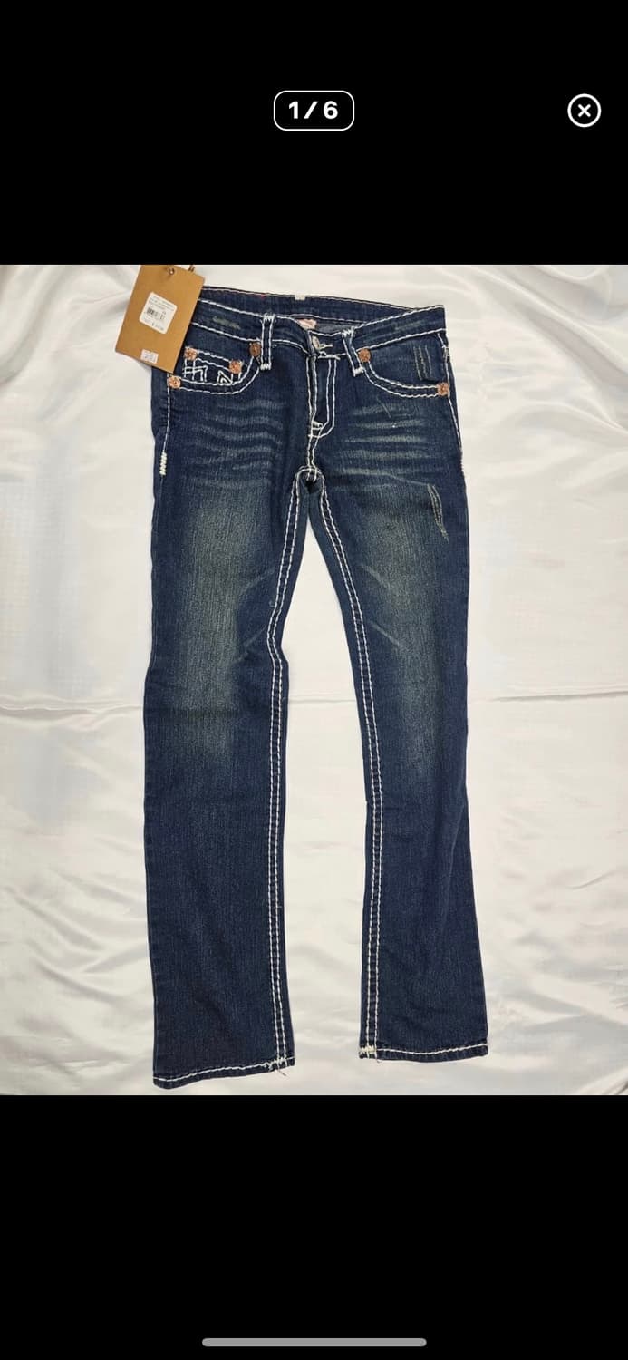 트루릴리젼 데님팬츠 스트레이트 팬츠 빈티지 상품이미지1