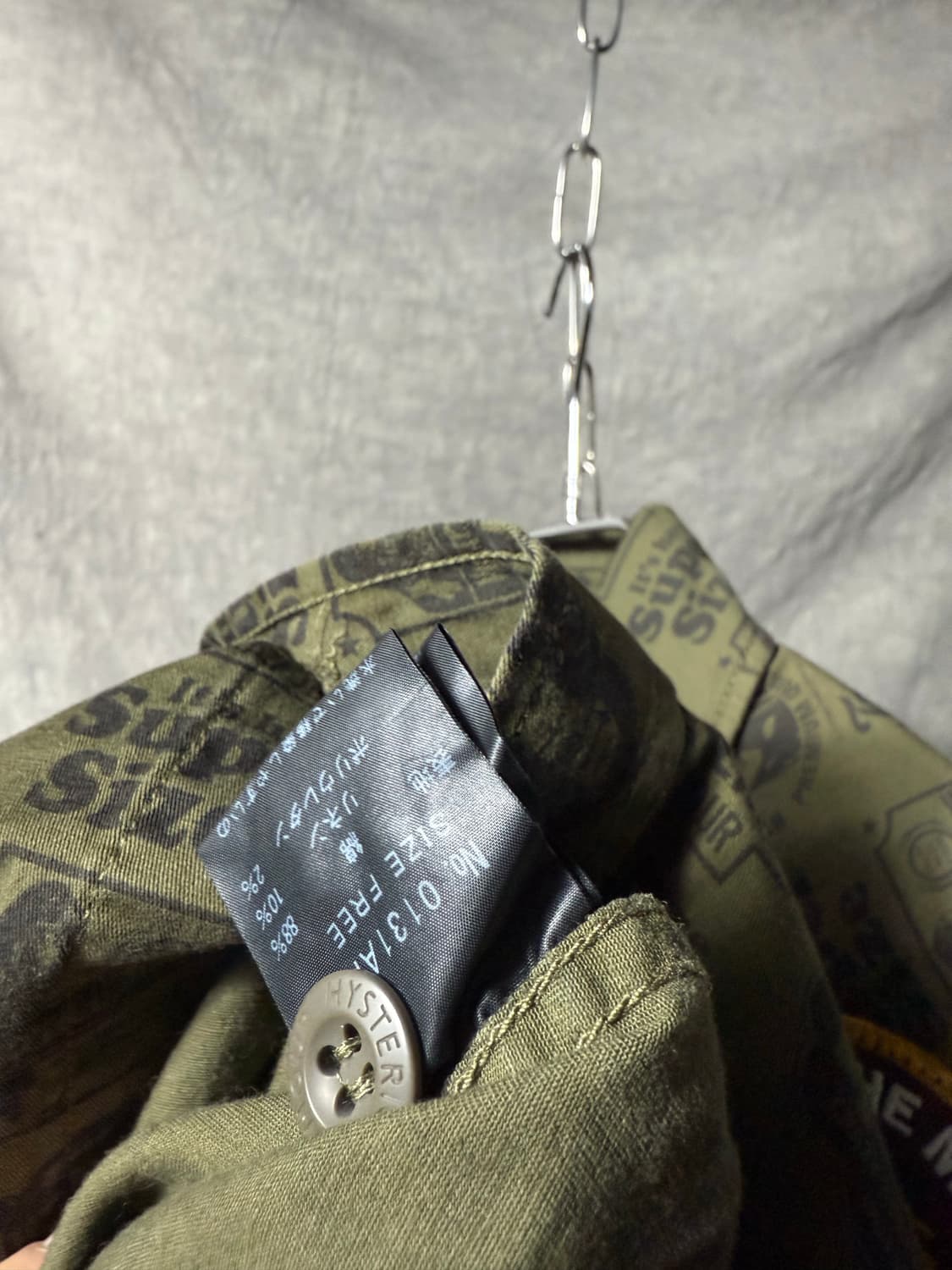 히스테릭글래머 밀리터리 패치 셔츠 상품이미지6