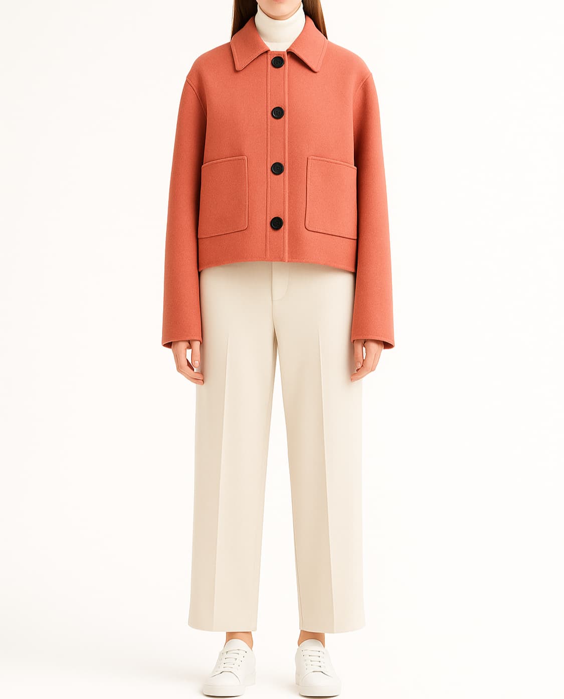 시슬리 SISLEY 100%울 크롭 자켓 미착용 상품이미지1