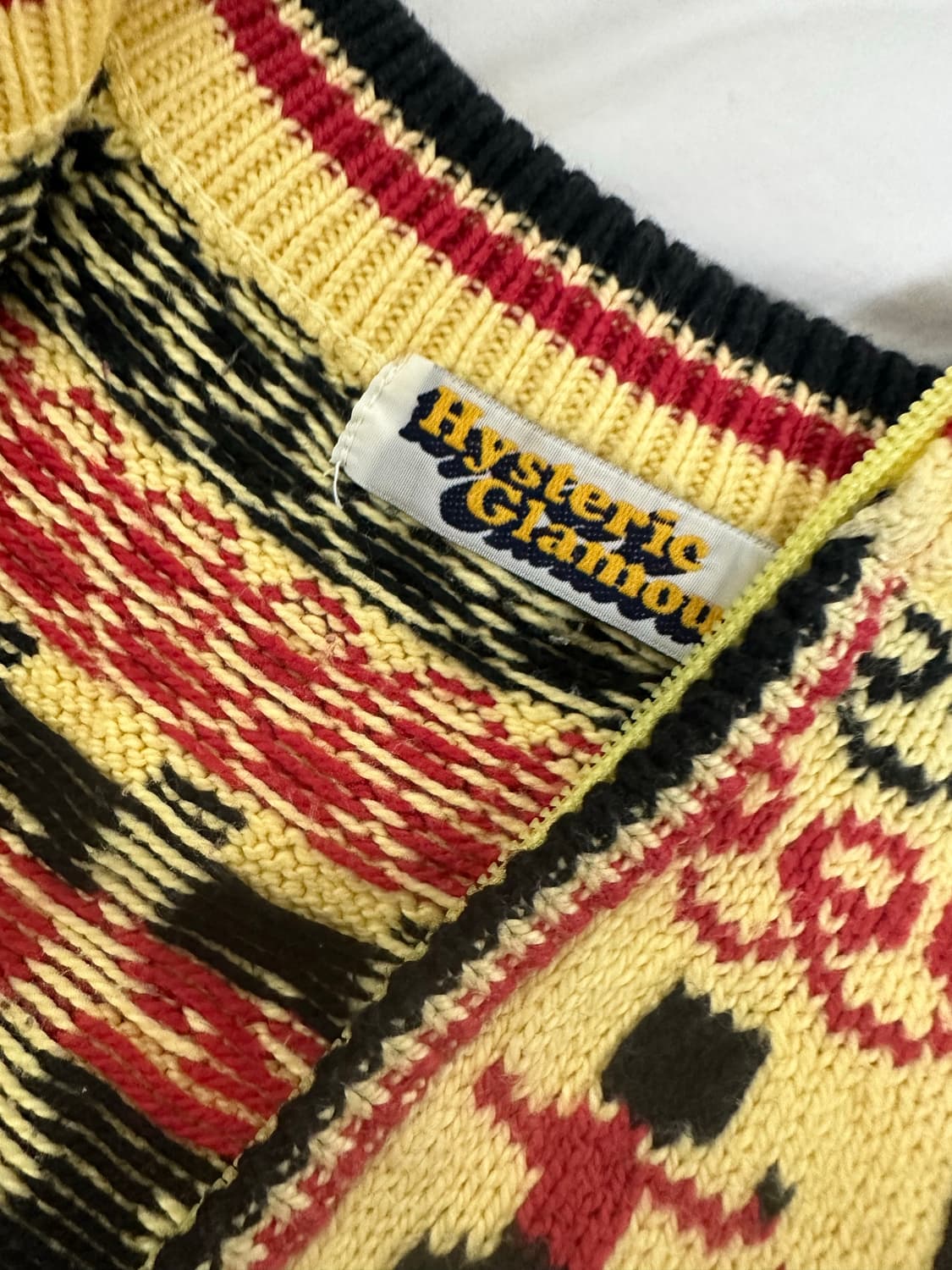 히스테릭 글래머 코위찬 니트집업 상품이미지2