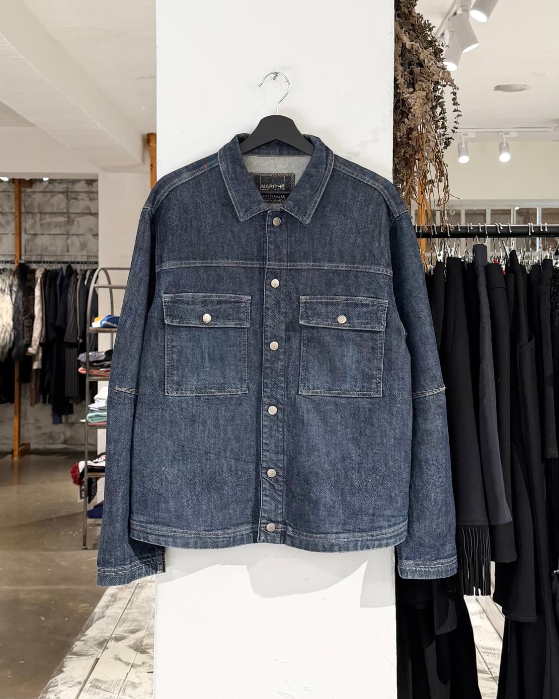 마리떼 프랑소와 저버 데님 스냅버튼 포켓 자켓 상품이미지1