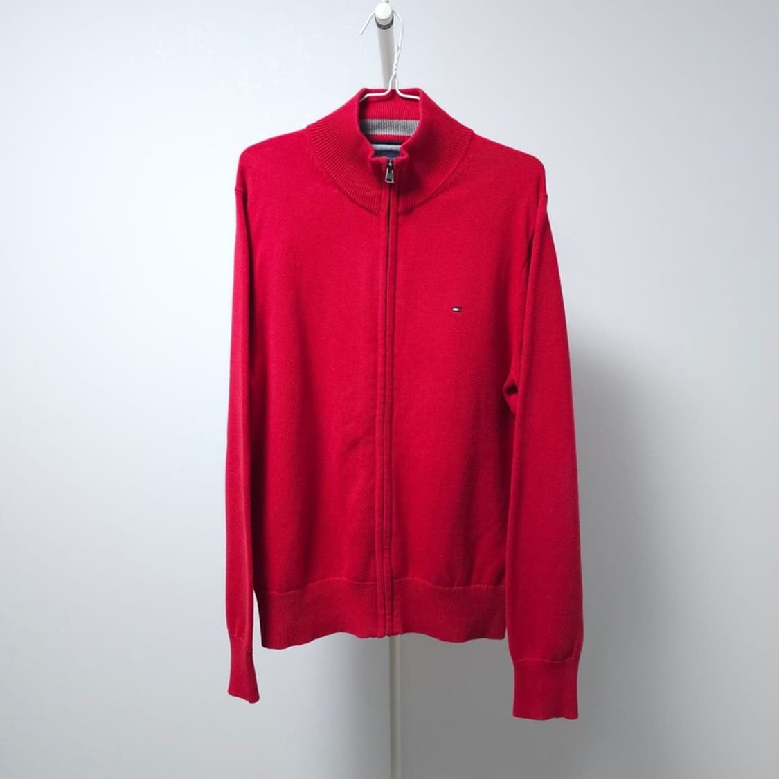 타미힐피거 레드 코튼집업 M 상품이미지1