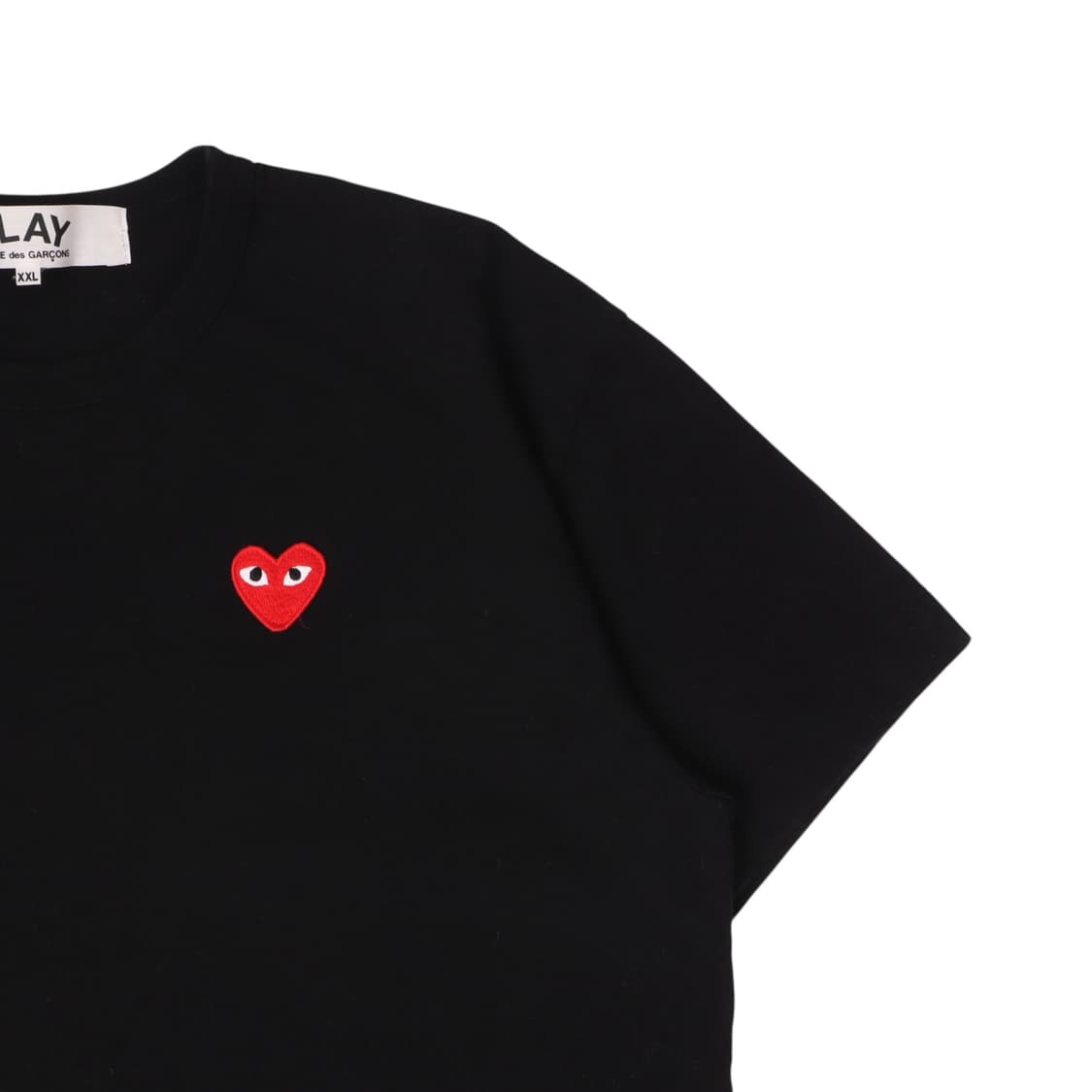꼼데가르송 하트 와펜 블랙 티셔츠 상품이미지3