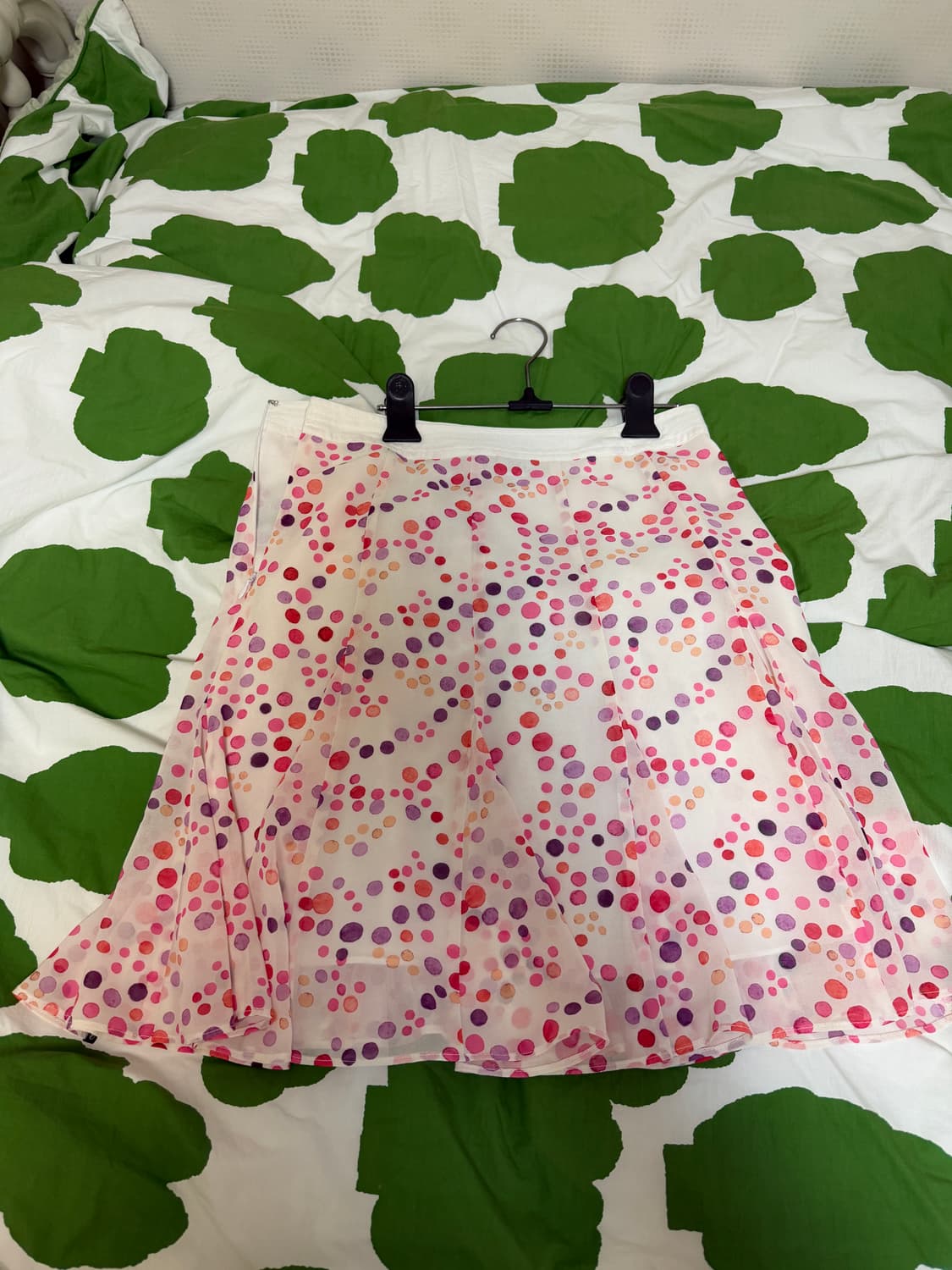 어스지구 VINTAGE CHIFFON MIDI SKIRT (PINK)  상품이미지3