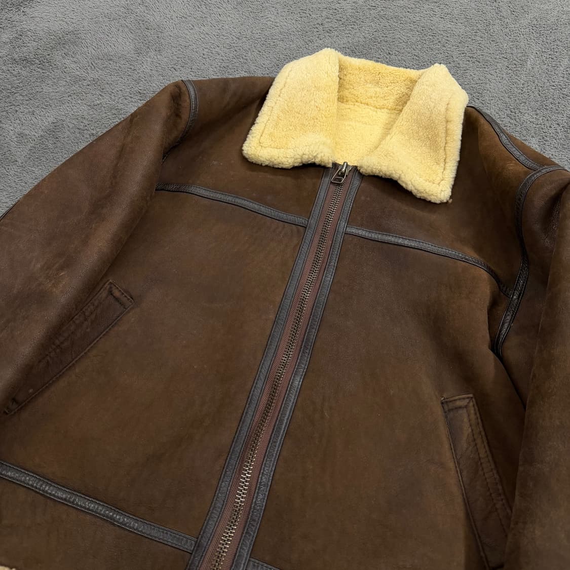 [ 100 ] 90s 빈티지 양가죽 무스탕 자켓 상품이미지1