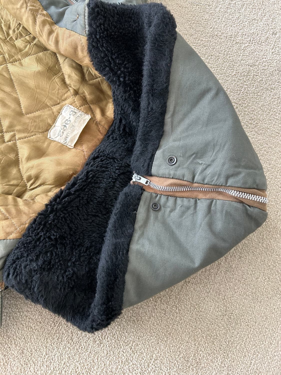 50-60‘s  U.S Air Force B-9 Parka Quilted 상품이미지8