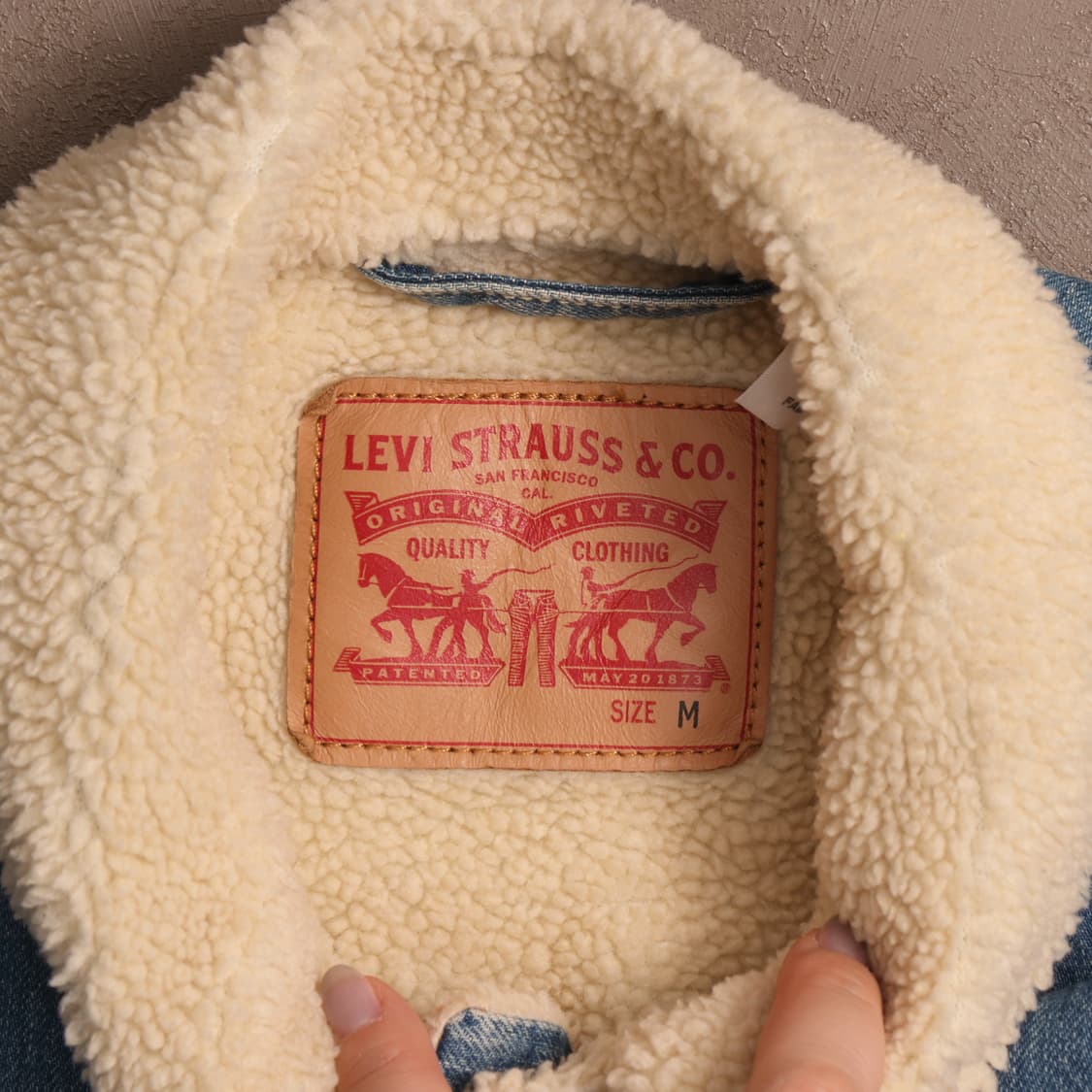 리바이스 양털 데님 트러커 자켓 A1533 상품이미지3