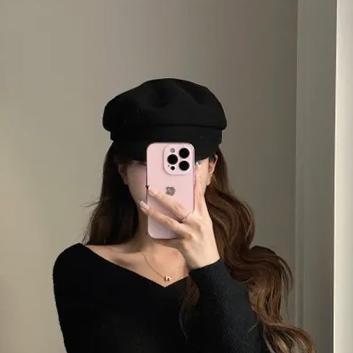 파리 헌팅캡 울베레모 블랙 상품이미지3