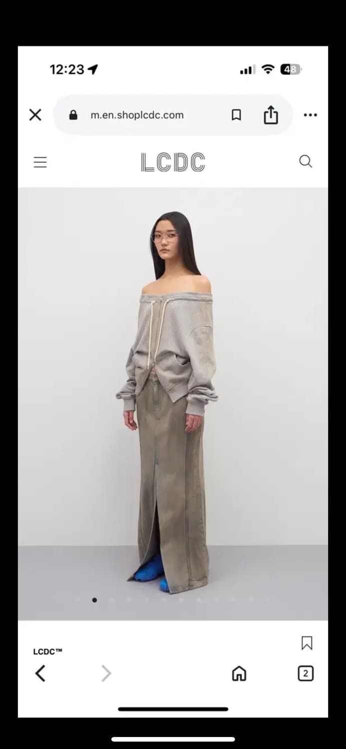 Lcdc spray washed zip-up 그레이 상품이미지2
