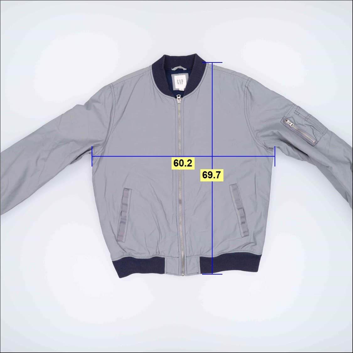 M 갭 블루종 누빔 봄버자켓 0306H1 상품이미지7