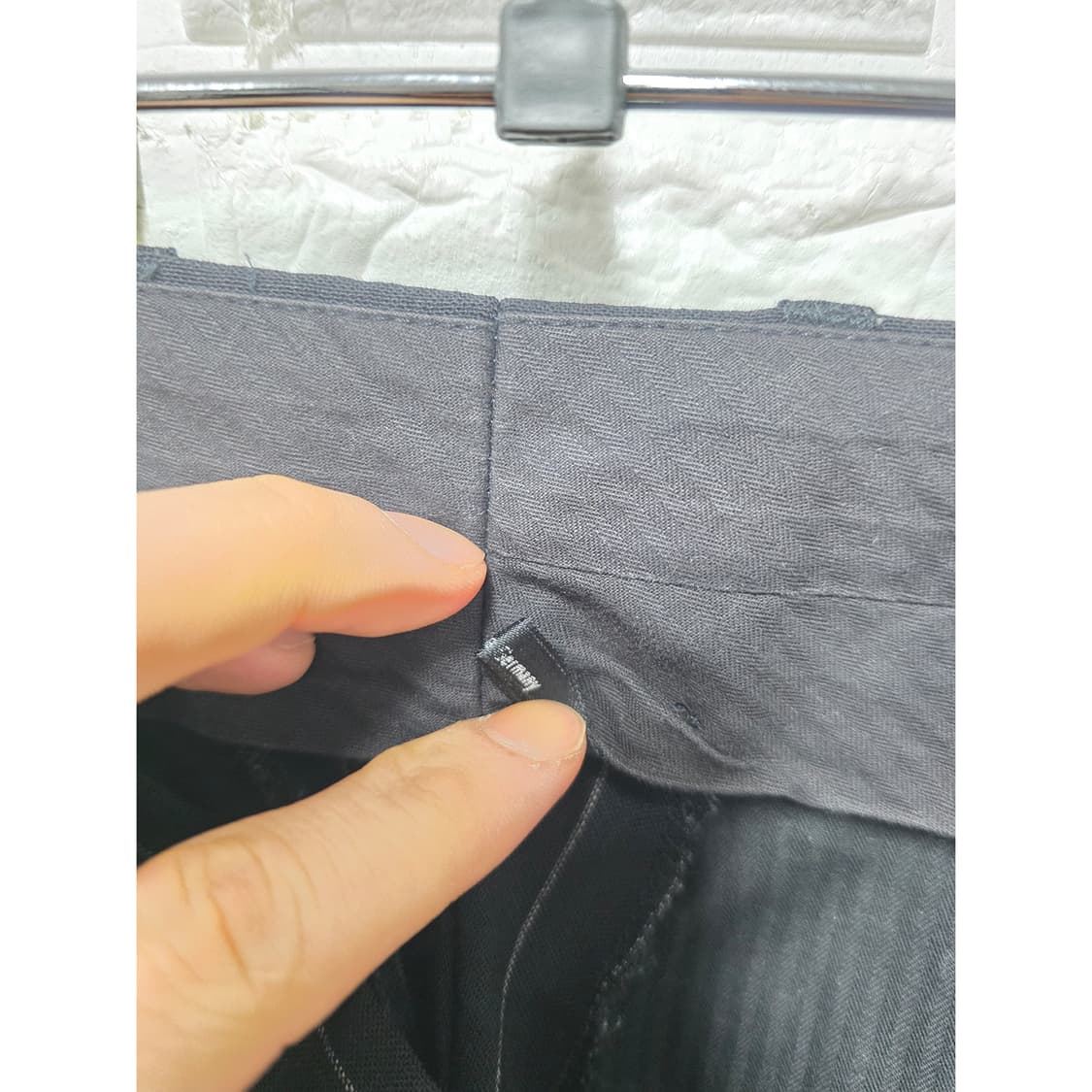 택포) 휴고보스 스트라이프 슬랙스 32인치 (세트 상품이미지2