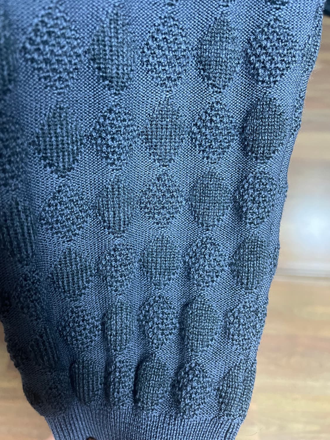 Namacheko diamond polo knit (blue) 상품이미지3