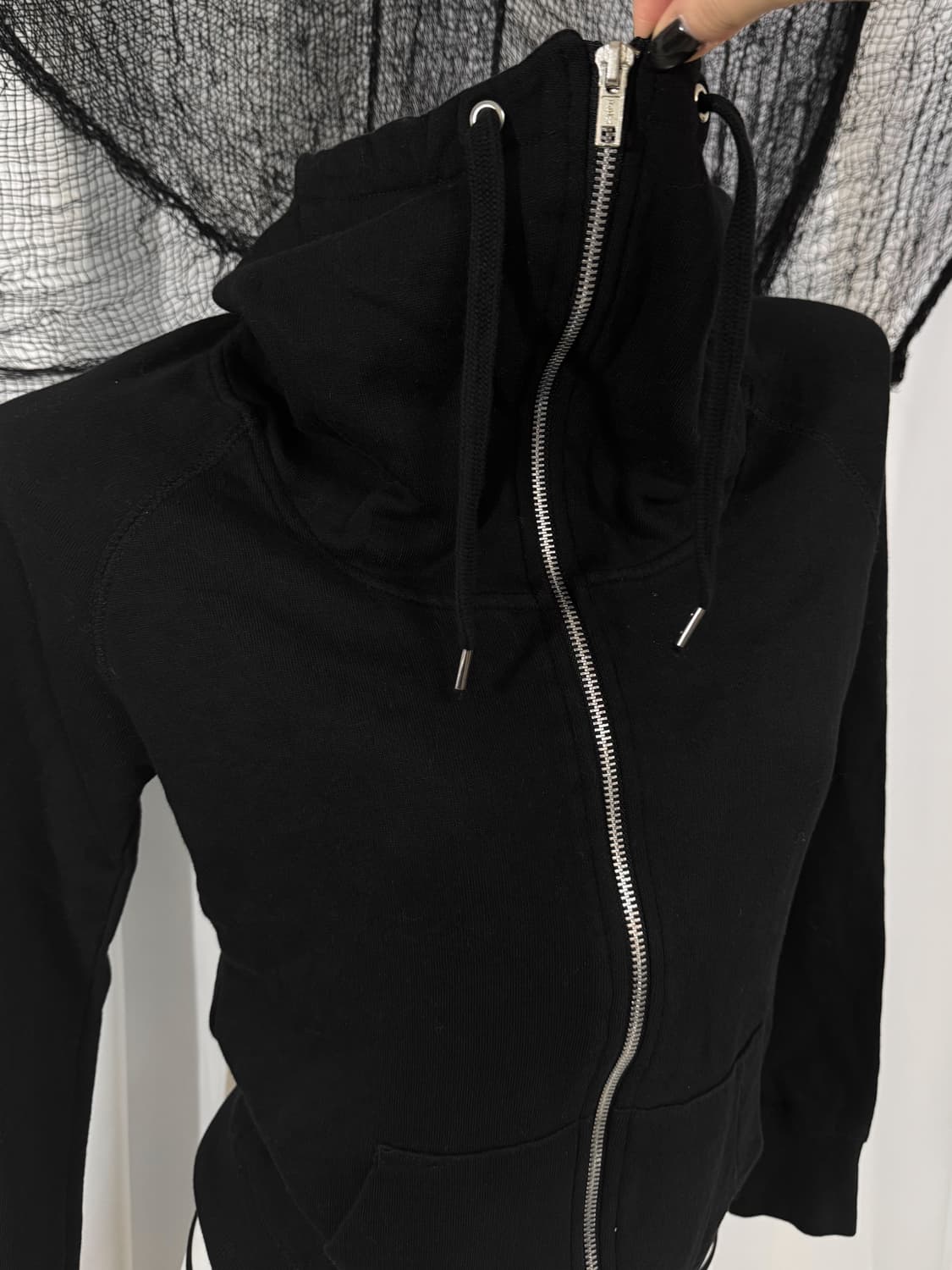black high neck zip up 상품이미지3