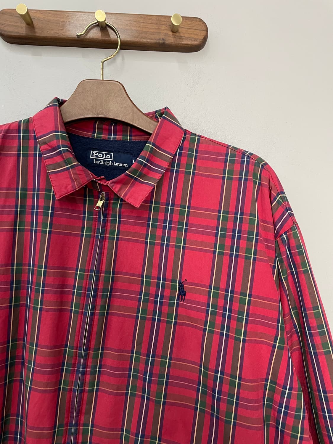 폴로 랄프로렌 90s 코튼 체크 스윙탑 자켓 H2355 상품이미지3