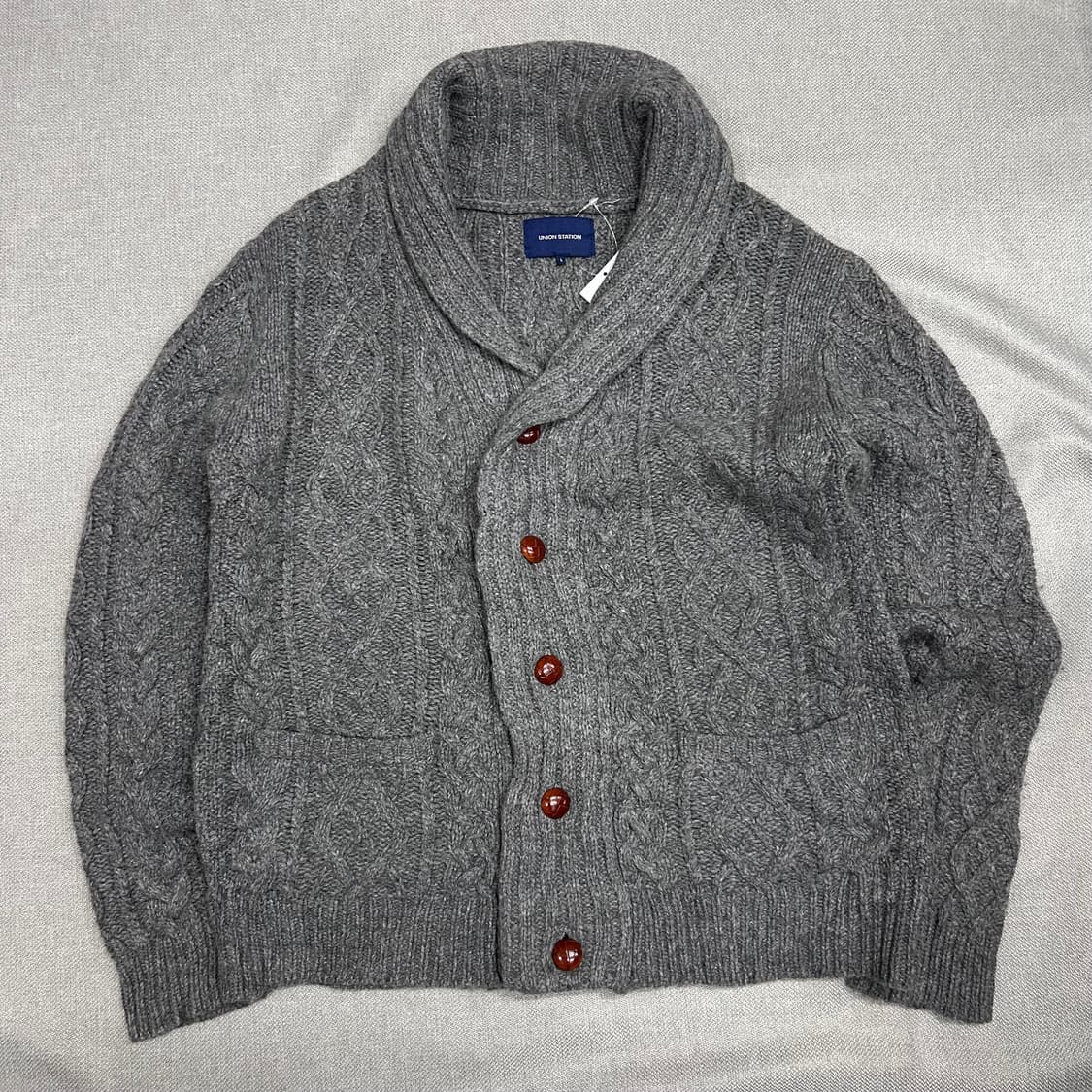 Vintage Grey Winter Cardigan 상품이미지6