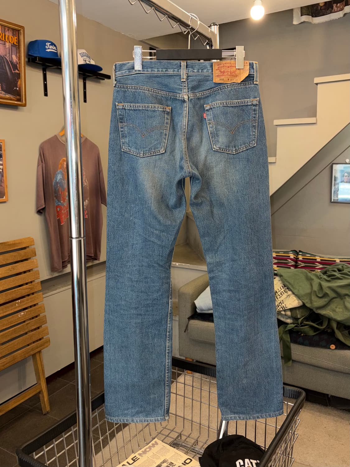 90’s Levi’s 501 USA denim middle washed  상품이미지8