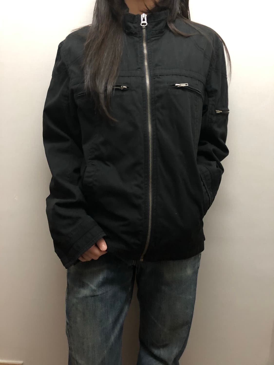 빈티지 블랙 펑크 자켓 상품이미지4