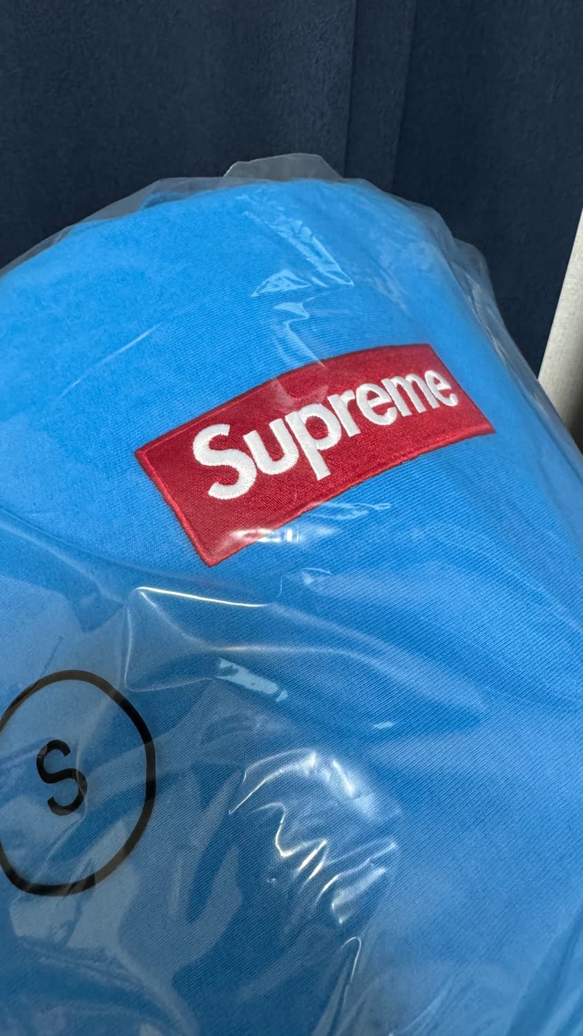 [S] 슈프림 25FW 박스 로고 후드 시안 블루 상품이미지2