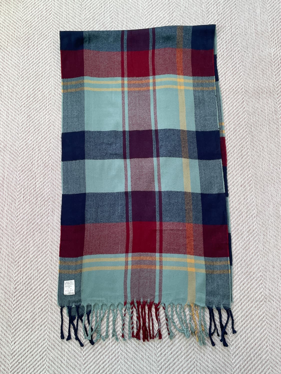 빈티지 멀티 체크 머플러  J03930 상품이미지4