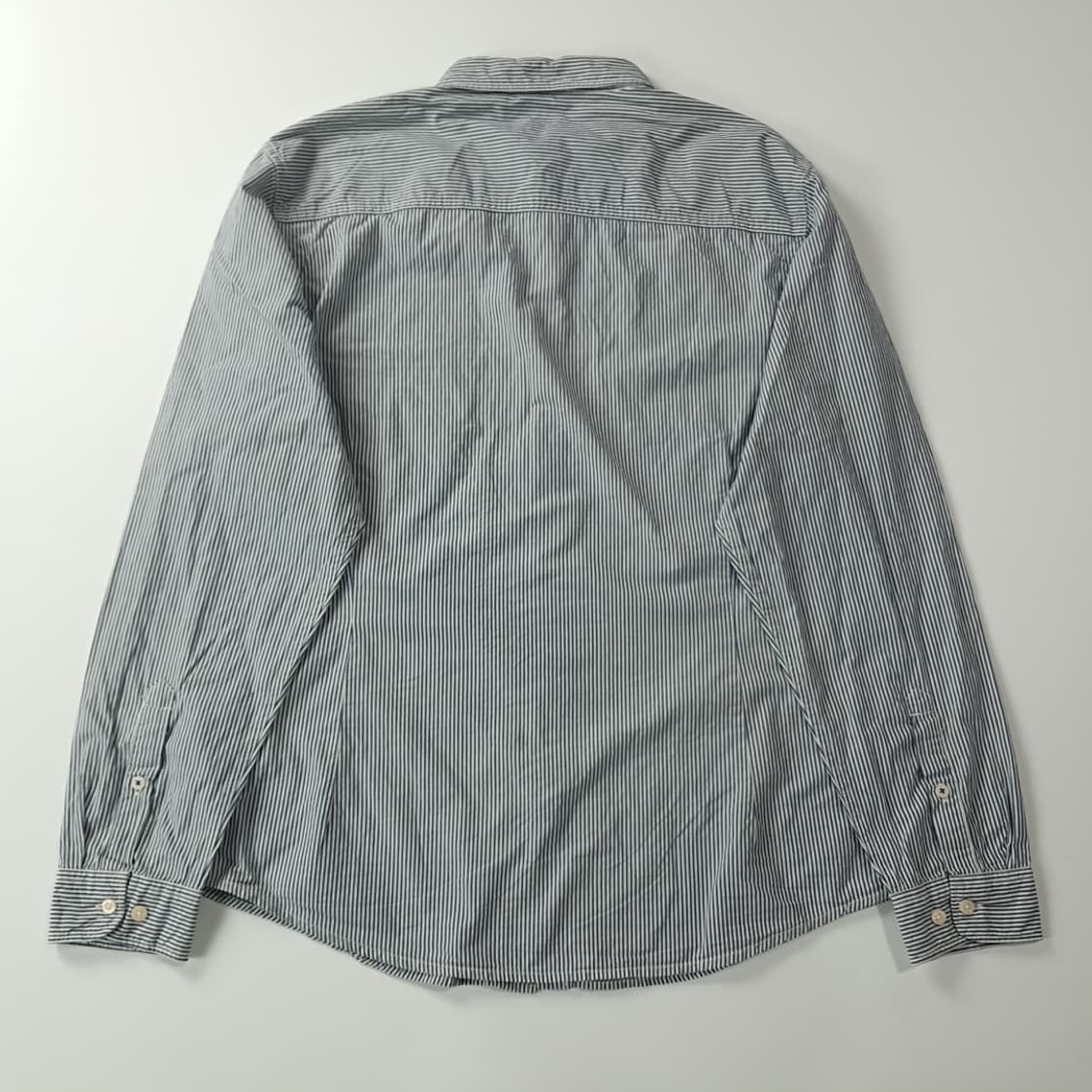 CK735 2XL 리 LEESURE 라인 블루 스트라이프 셔츠 남방 상품이미지7