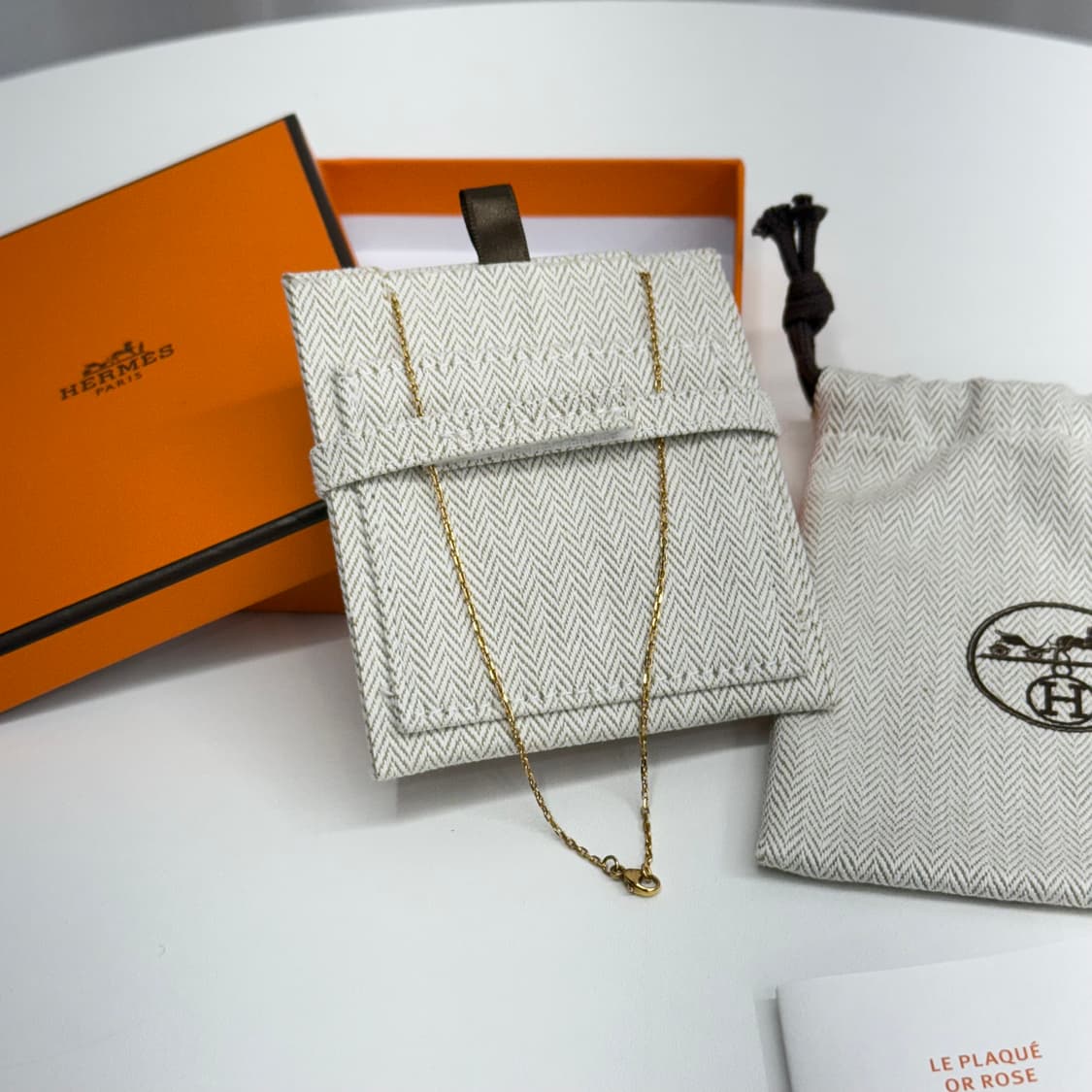 [정품] 에르메스 팝아슈 미니 목걸이 화이트 골드 상품이미지6