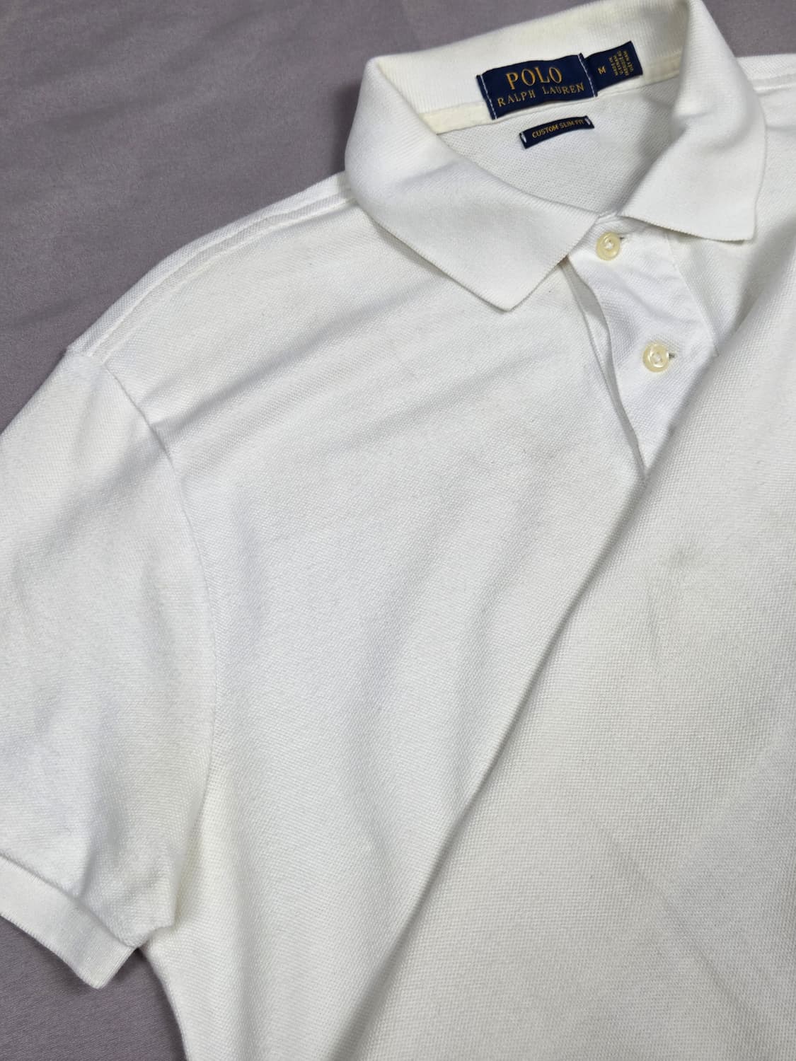 [폴로 랄프로렌] 커스텀 슬림 핏 포니 반팔 카라티 | S00090 상품이미지8