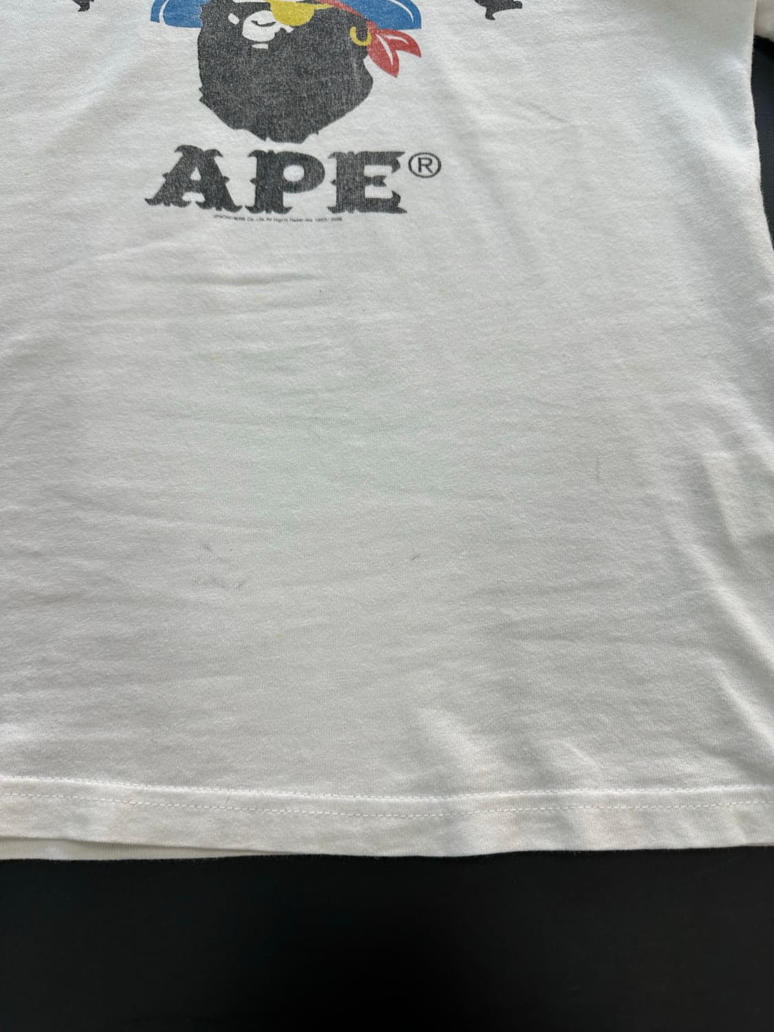 베이프 PIRATE 해적캡틴 컬리지 반팔티 상품이미지5