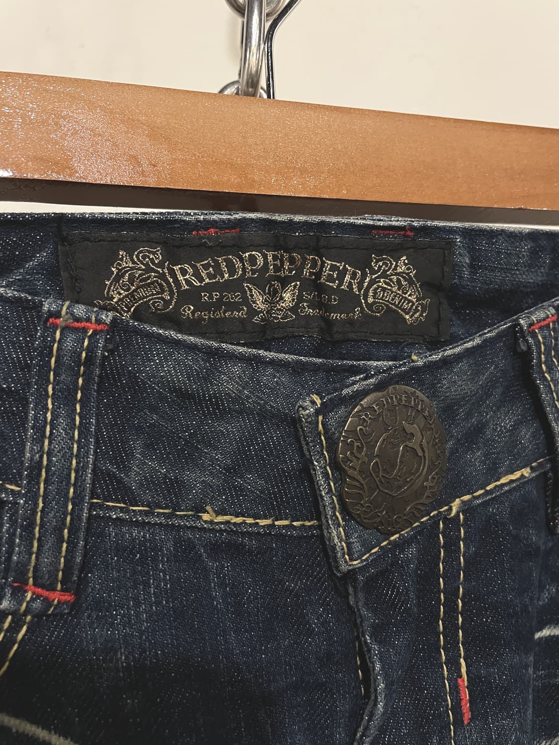 red pepper 레드페퍼 자수 세미 부츠컷 팬츠 상품이미지9