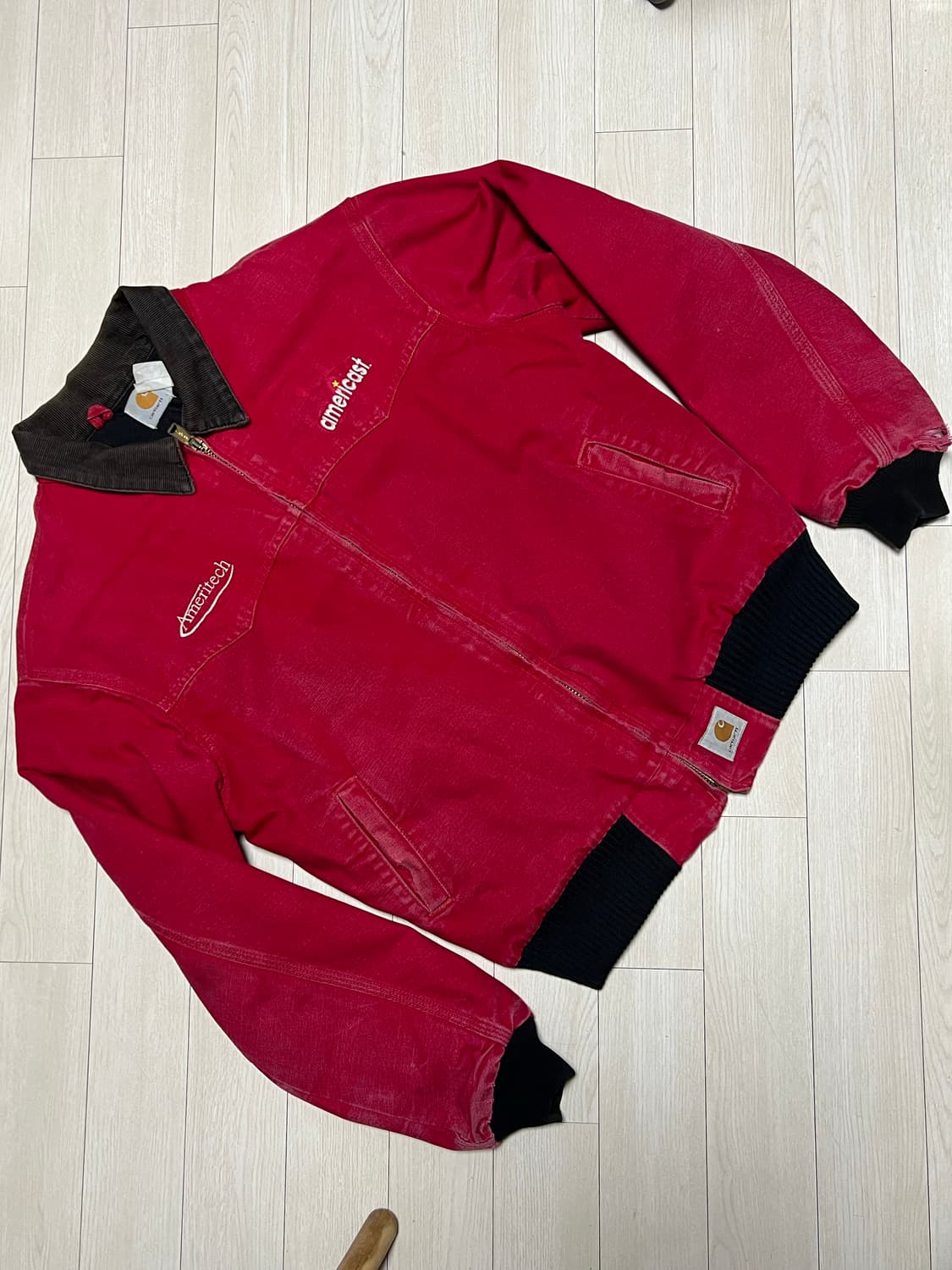 90s칼하트J14산타페자켓레드 L사이즈 상품이미지1