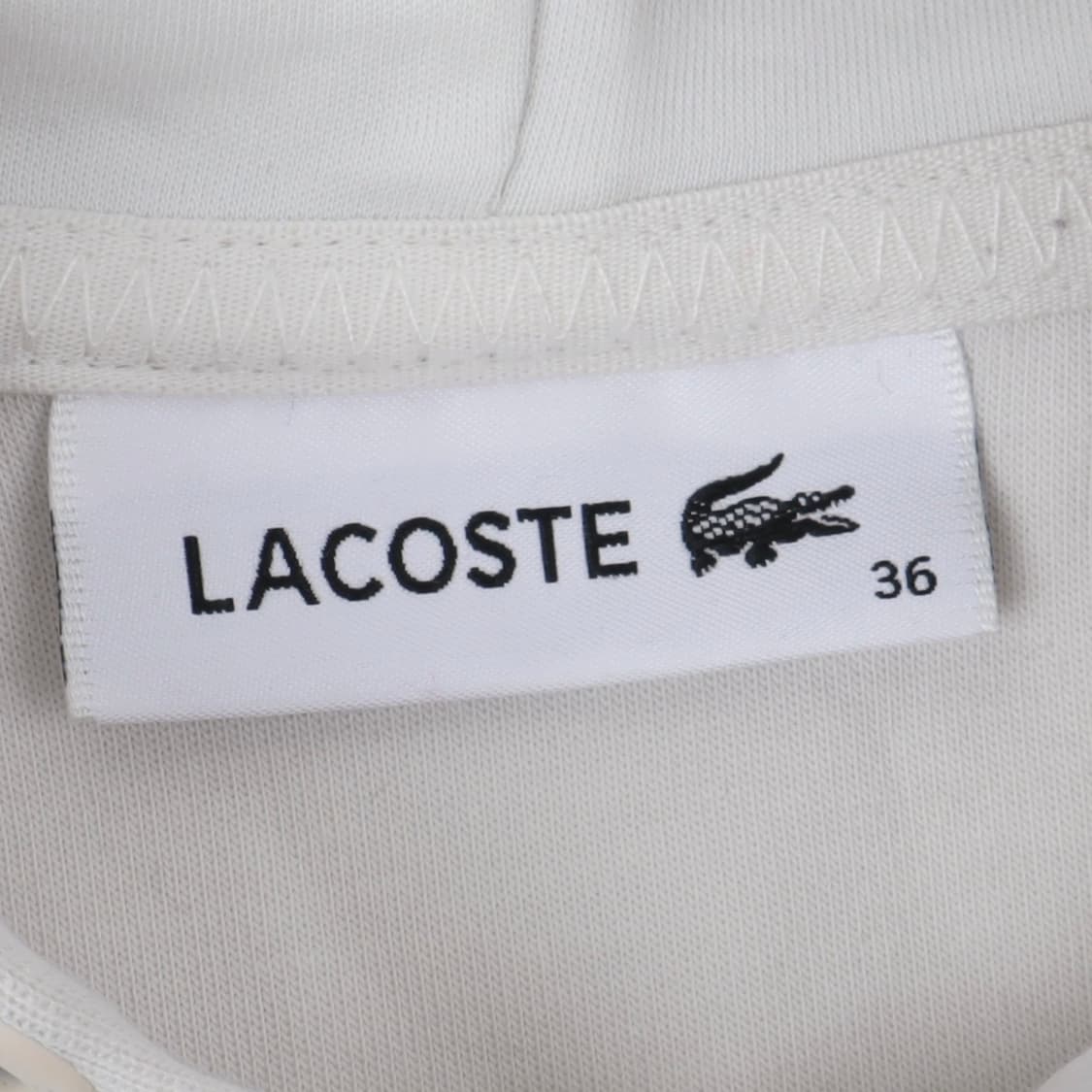 라코스테 화이트 크롭 후드티 상품이미지8
