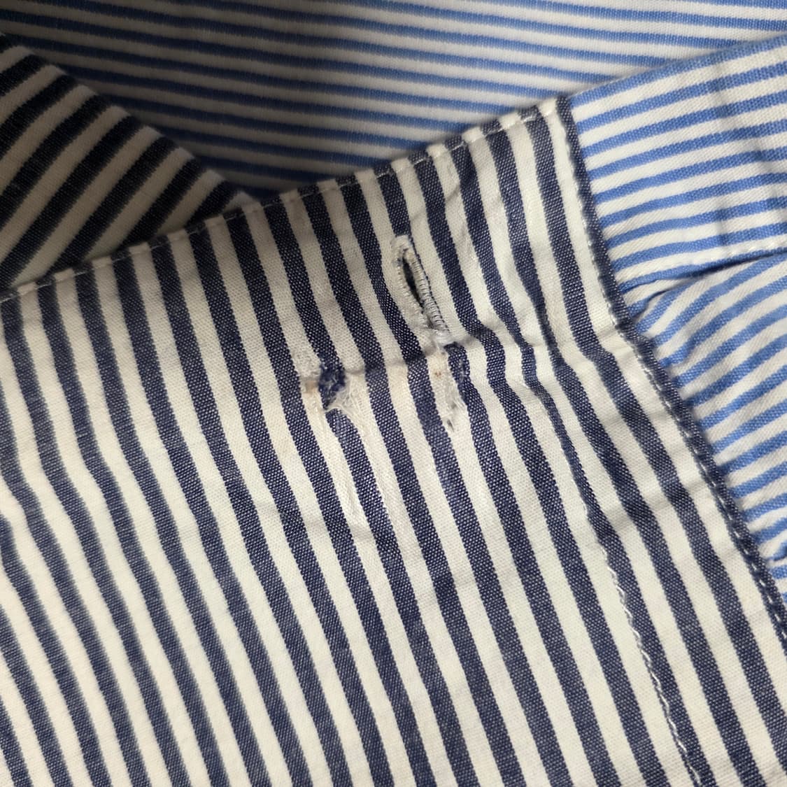 F) 렉토 시그니쳐 스트라이프 블루 셔츠 상품이미지4