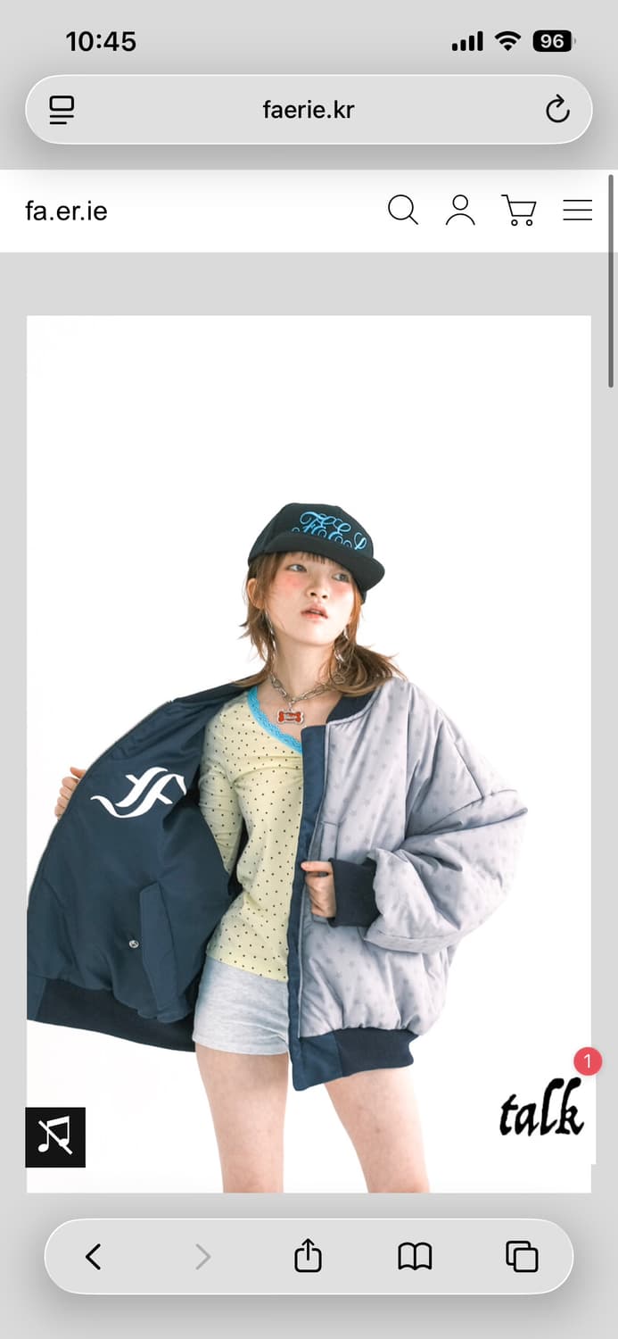 샵페어리 patch bomber padded jacket navy 상품이미지1