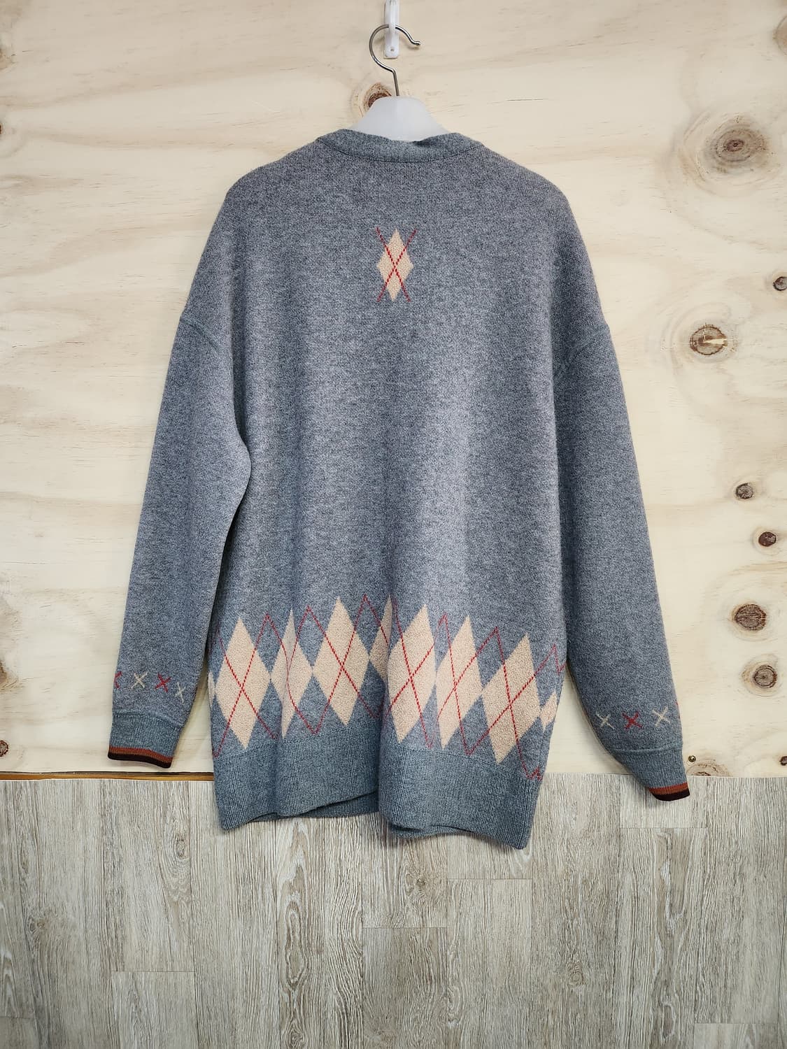 369) 시스템 System 아가일 패턴 가디건 상품이미지5