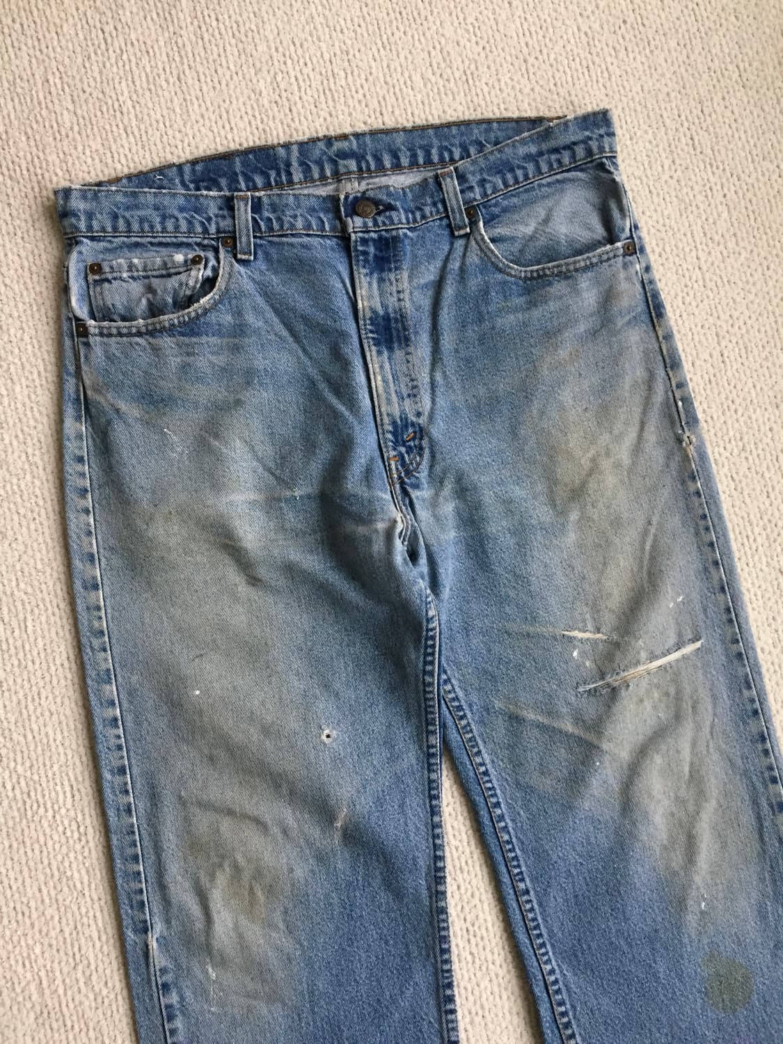 80‘s levis 505 레귤러 스트레이트 블랭크탭 굿에이징 상품이미지2
