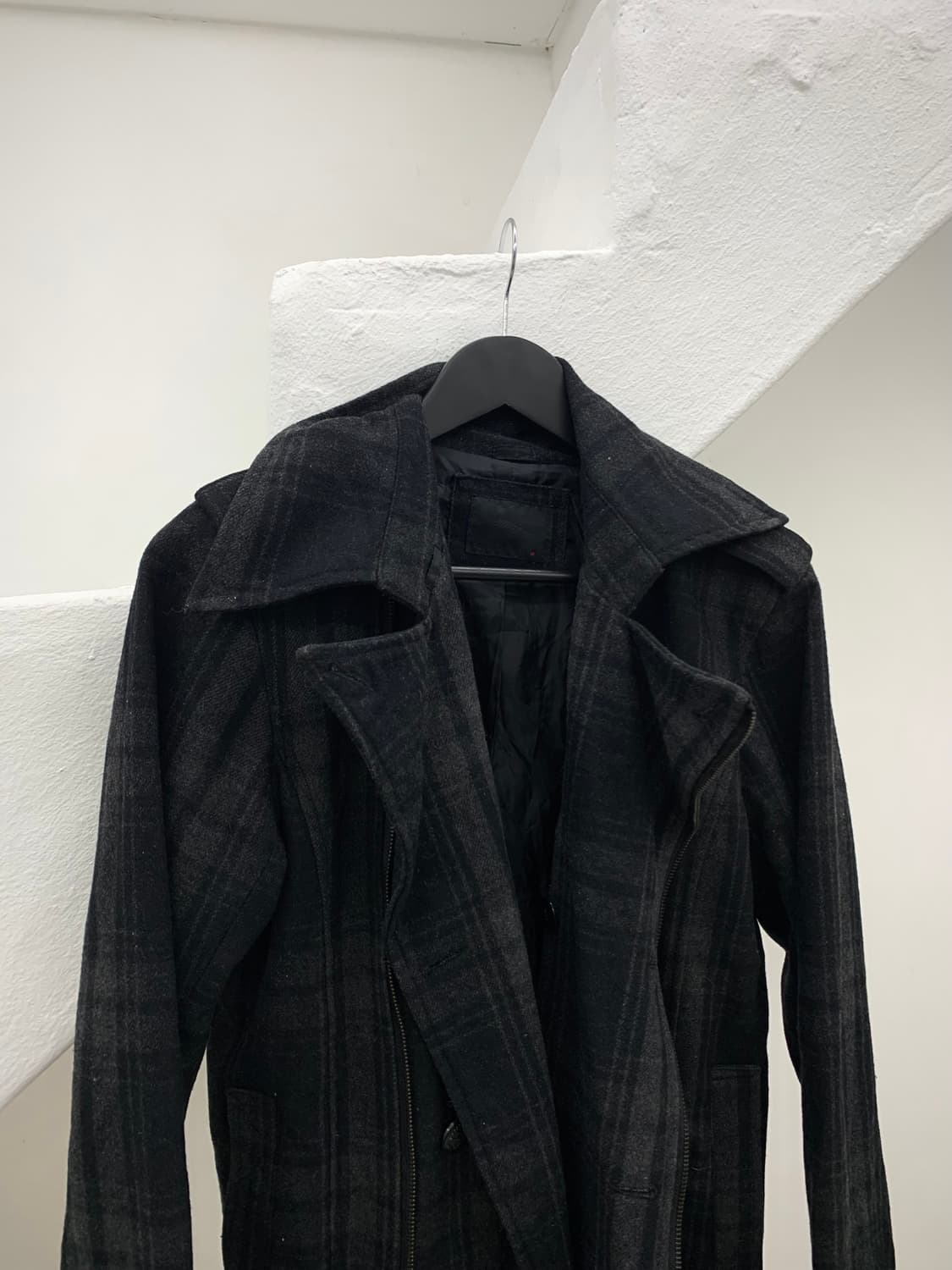 Tartan check pattern punk detail jacket  상품이미지2