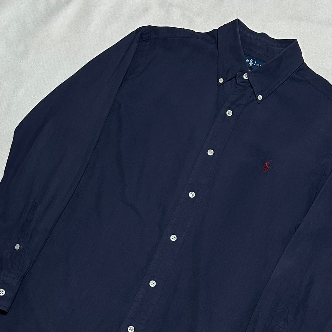 M 폴로랄프로렌 커스텀핏 네이비 코튼 셔츠  상품이미지1