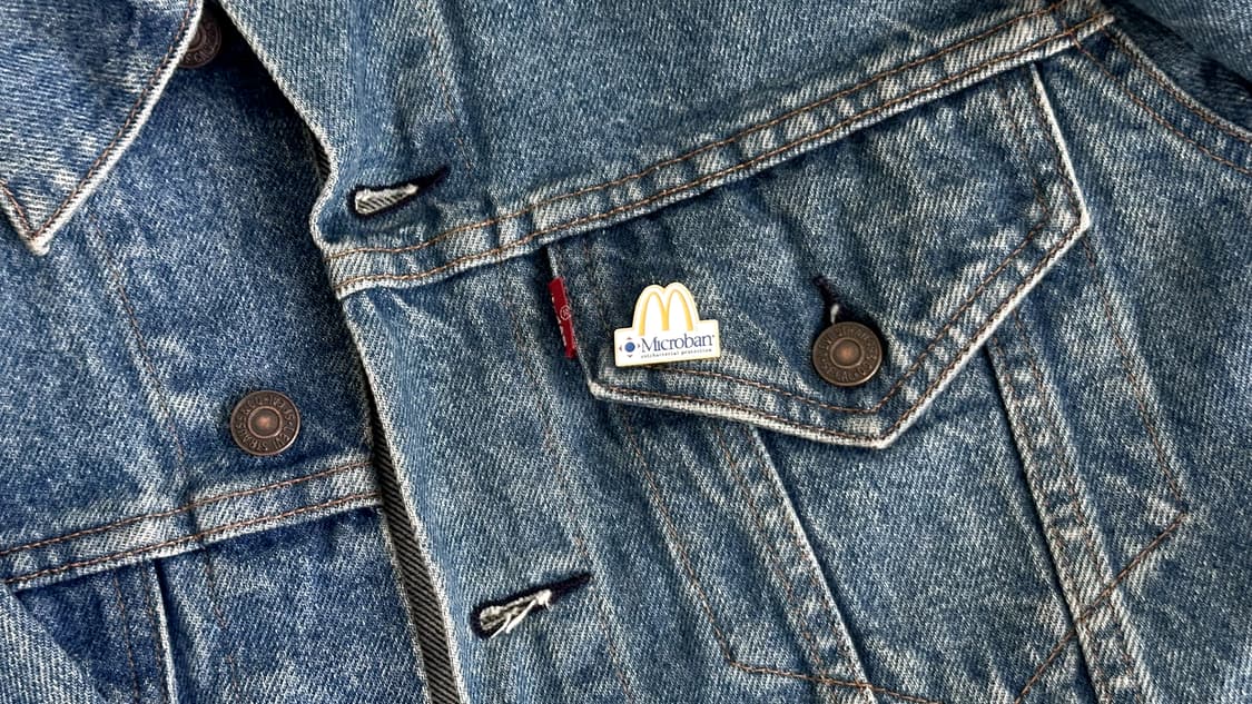 맥도날드 빈티지 크루 핀뱃지 라펠핀 ‘Microban’ 상품이미지3