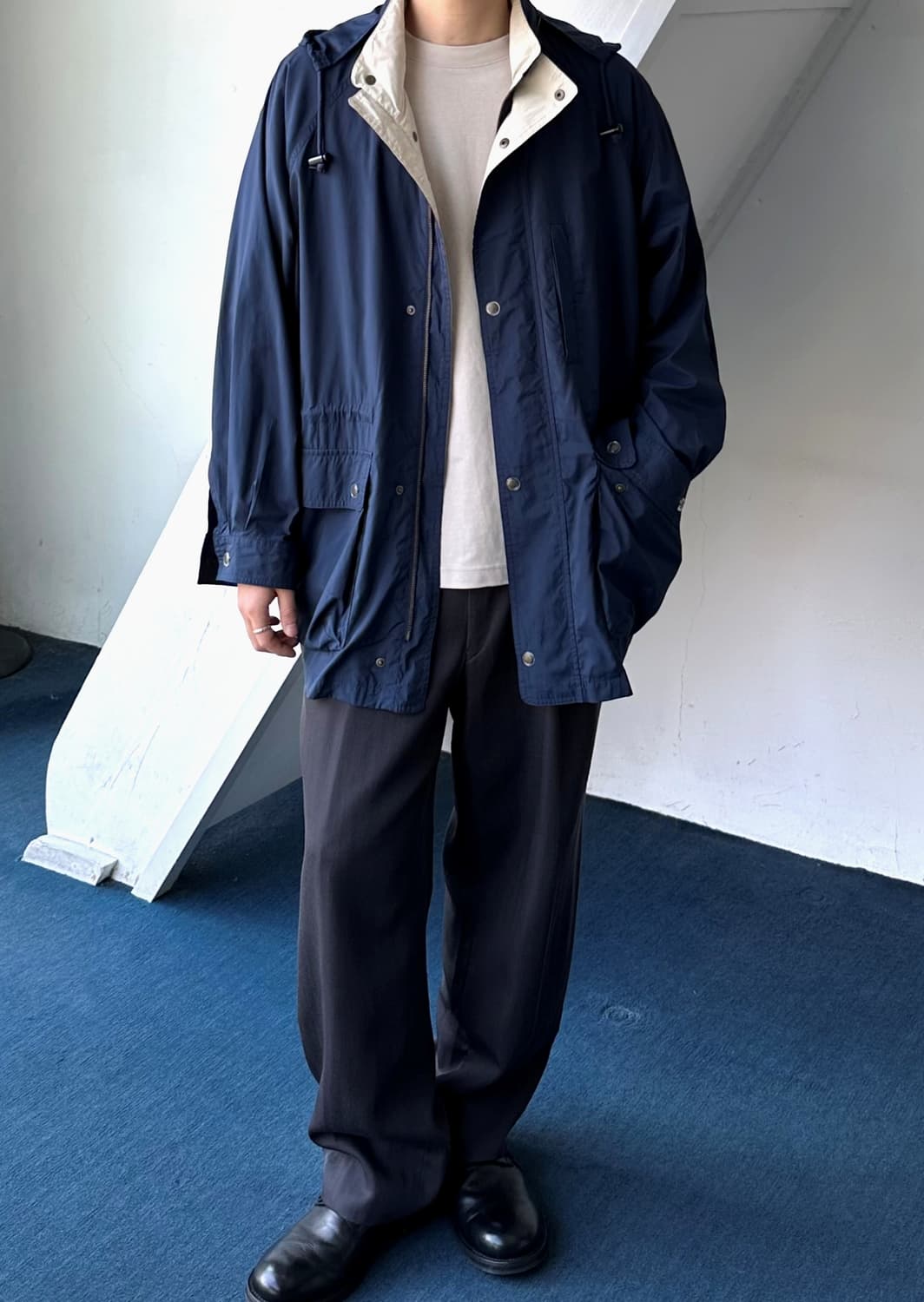 High count nylon poly design mil parka 상품이미지4