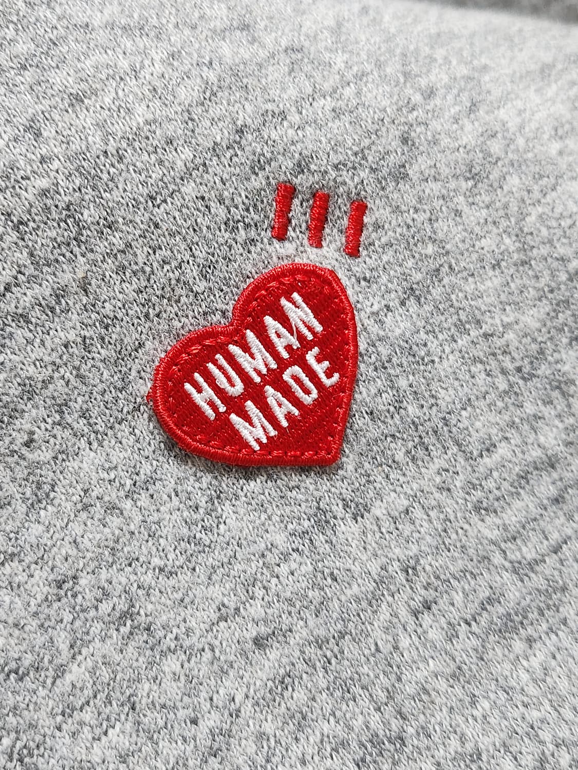 휴먼메이드 클레식 집업 스웨트 후디 그레이 상품이미지4