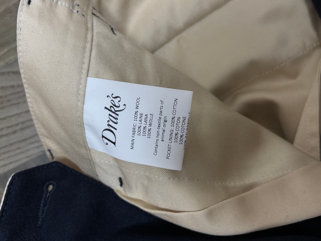 드레익스 울 플란넬 트라우저 딥네이비 상품이미지4