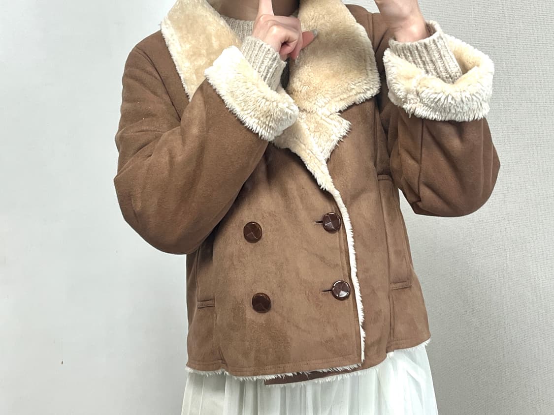 라떼맛 브라운 무스탕 상품이미지2