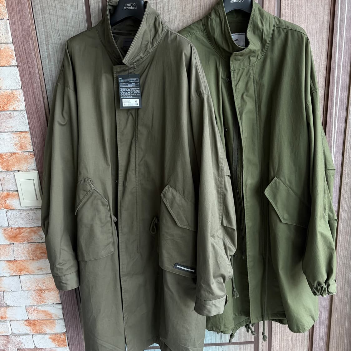 세컨드모놀로그/트래블 야상 카키 XL L 일괄 상품이미지1