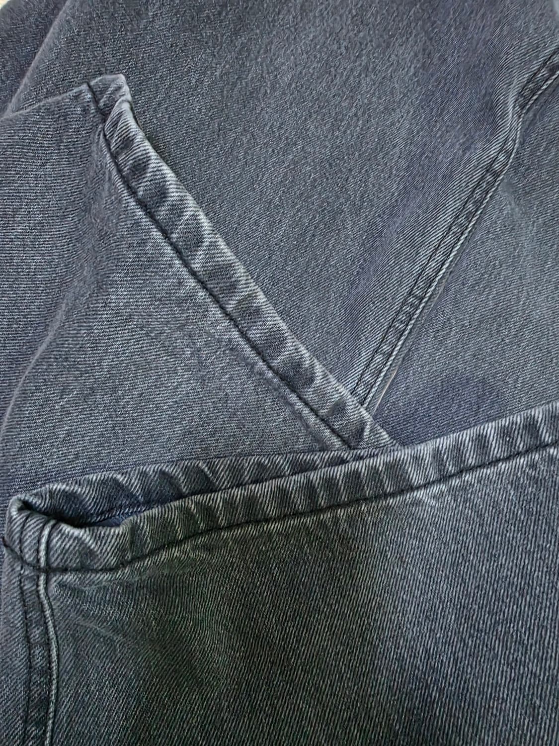 해칭룸 커브 진 워시드 블랙 4(L) 상품이미지2