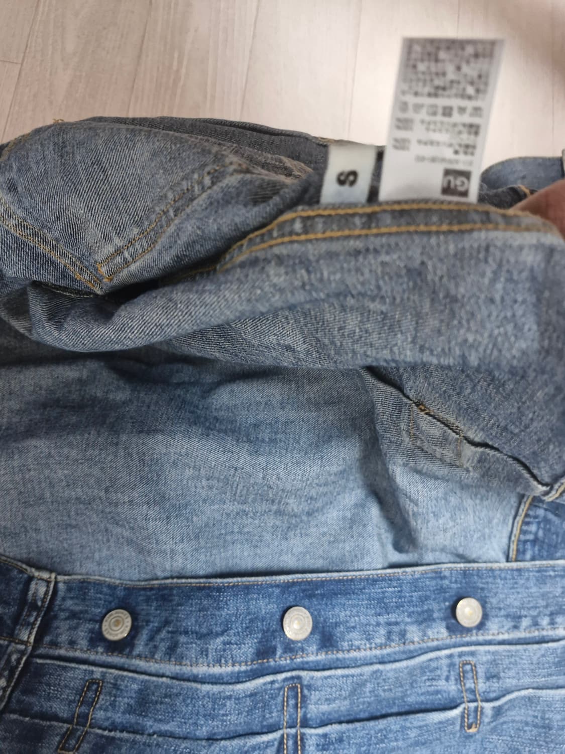 gu 킴존스 콜라보 타입1 데님 청자켓 상품이미지3