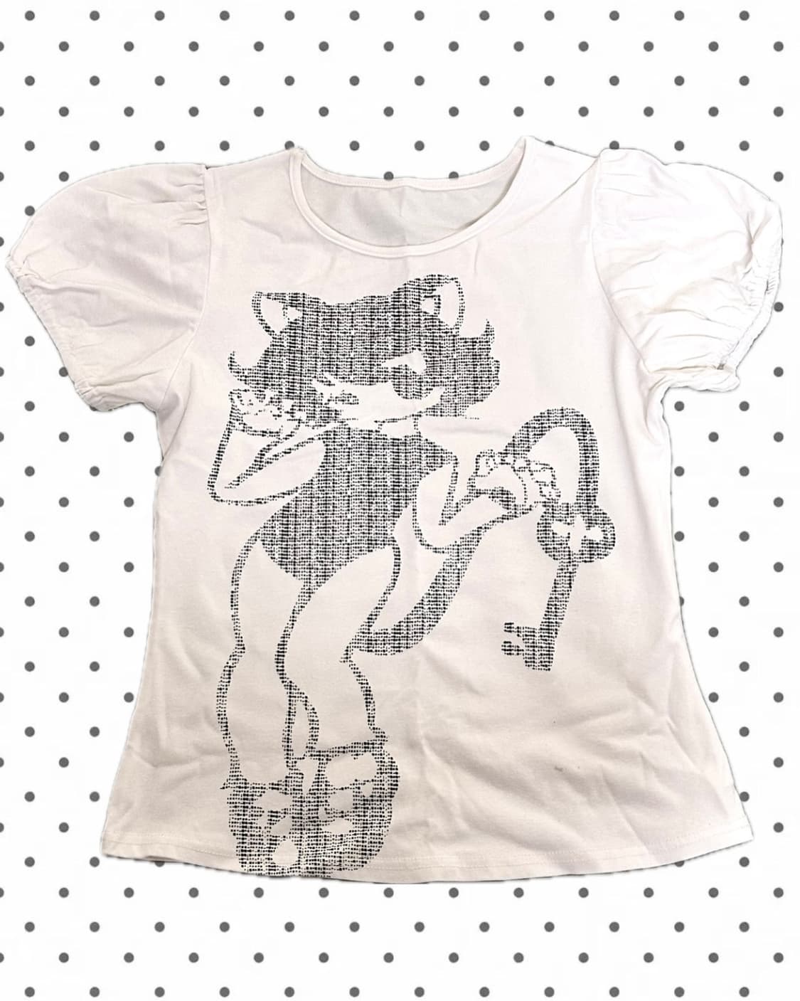 엔젤 퍼프 도트 그래픽 티셔츠 상품이미지1