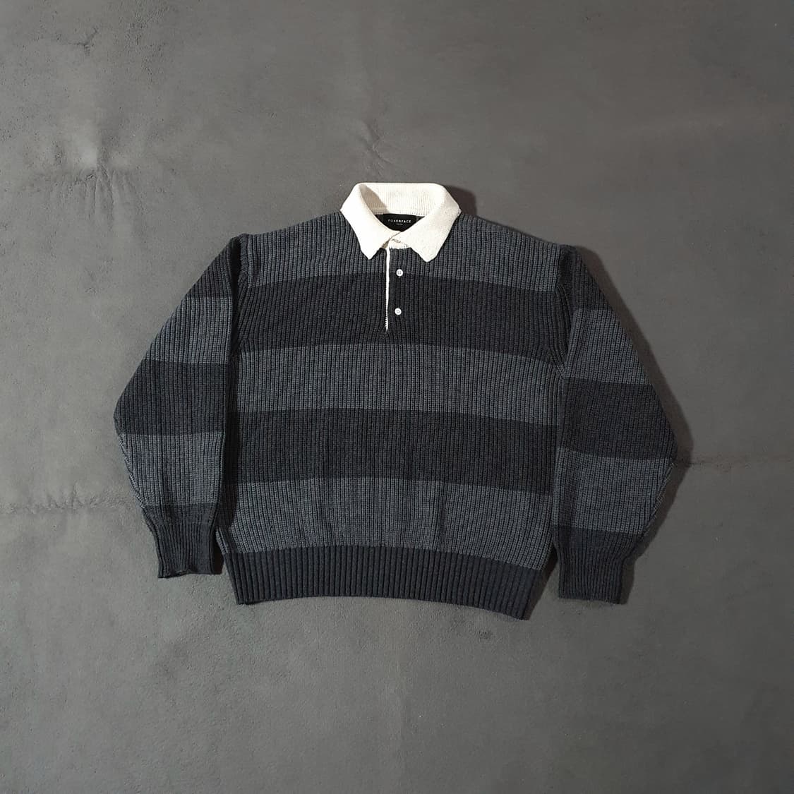 포커페이스 럭비 니트 스웨터 50 그레이차콜 상품이미지4